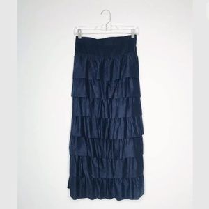 Soft Surroundings Suede Maxi Skirt Petite XL